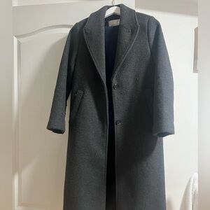 Abercrombie wool blend tailored topcoat